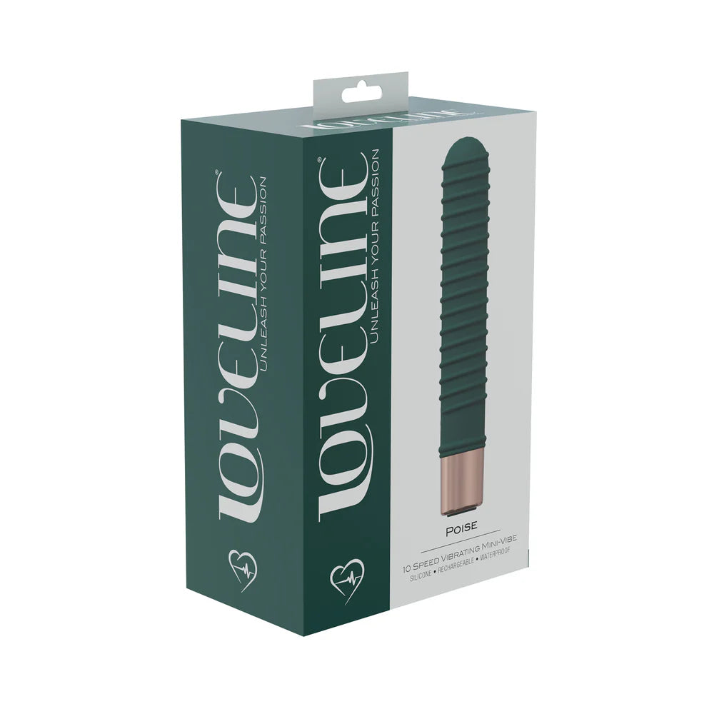 LoveLine® Poise 10 Speed Mini Vibrator Green - Rolik®