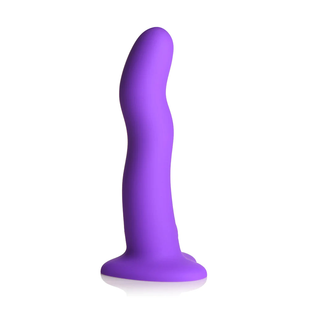 Curve Toys Simply Sweet Vibrating Wavy Silicone Dildo with Remote - Rolik®