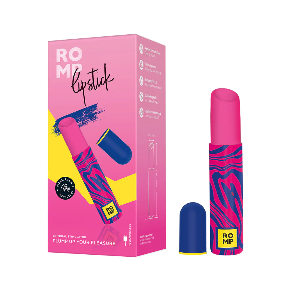 ROMP™ Pleasure Air Lipstick Clitoral Stimulator - Rolik®