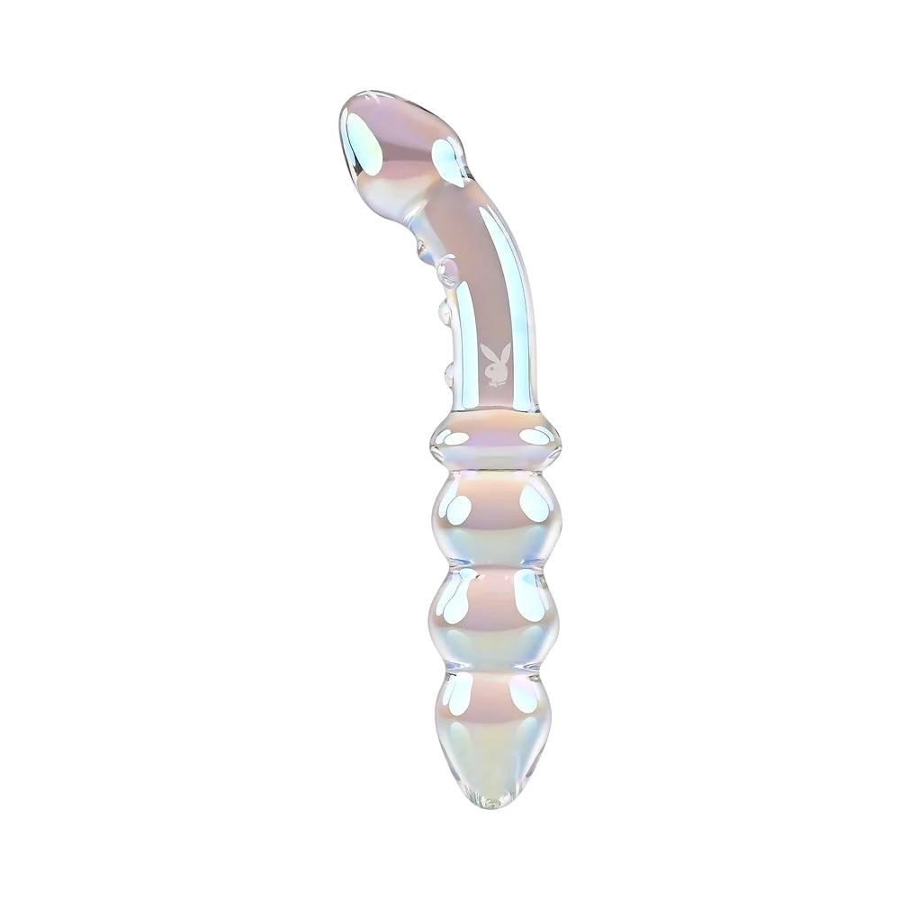 Playboy Pleasure Jewels Glass Double-Ended Dildo - Rolik®