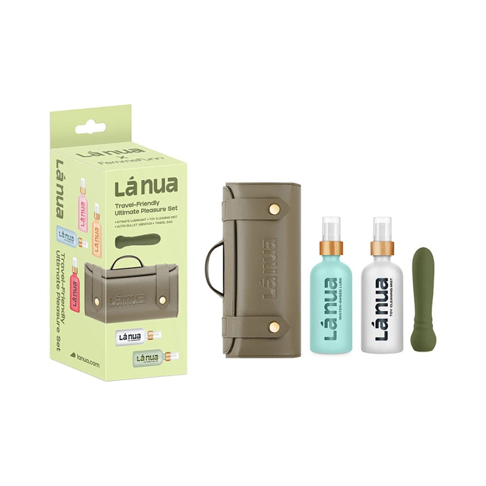 Set de regalo La Nua x Femme Funn: vibrador Ultra Bullet, limpiador de juguetes y lubricante sin sabor