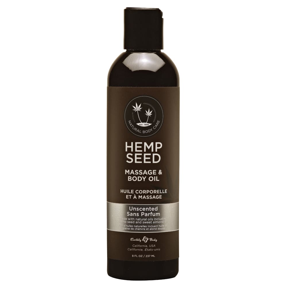 Earthly Body Hemp Seed Massage Oil Unscented - Rolik®