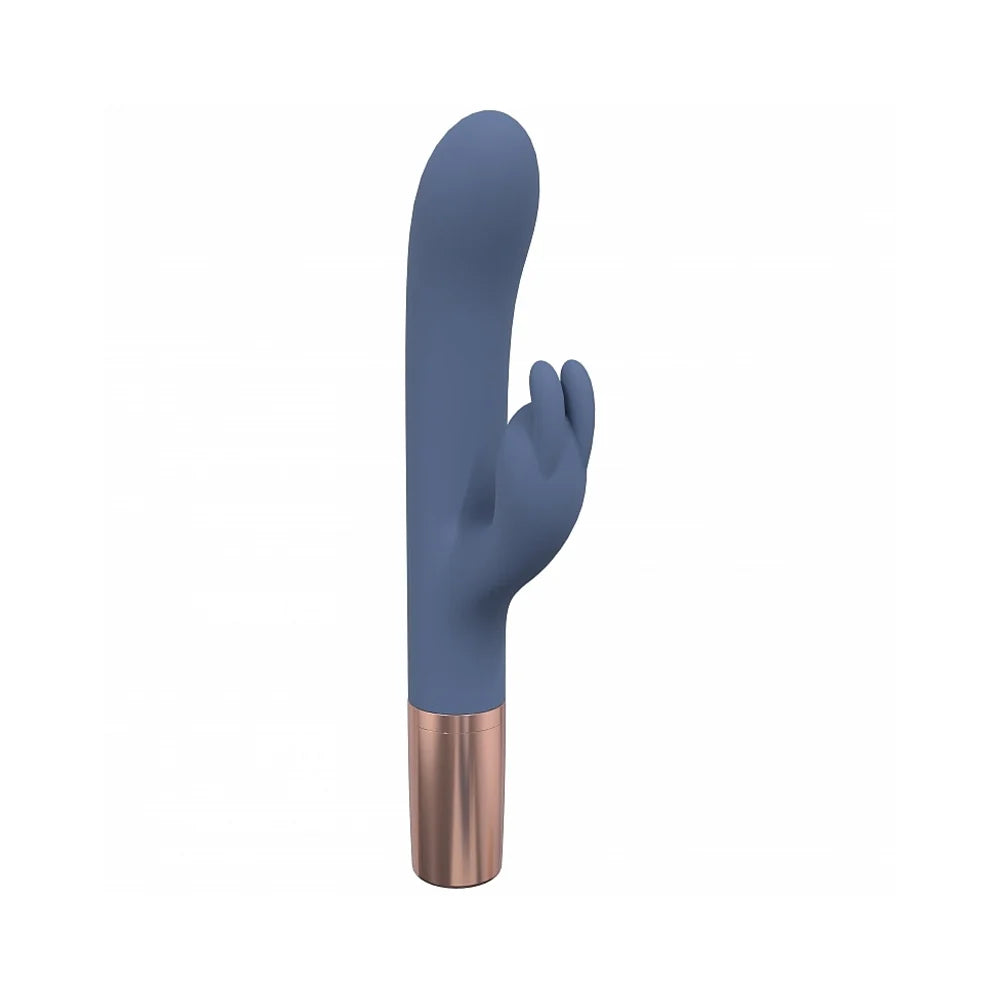 LoveLine® Traveler Rabbit Vibrator with Built-In Lubricant Dispenser Blue - Rolik®