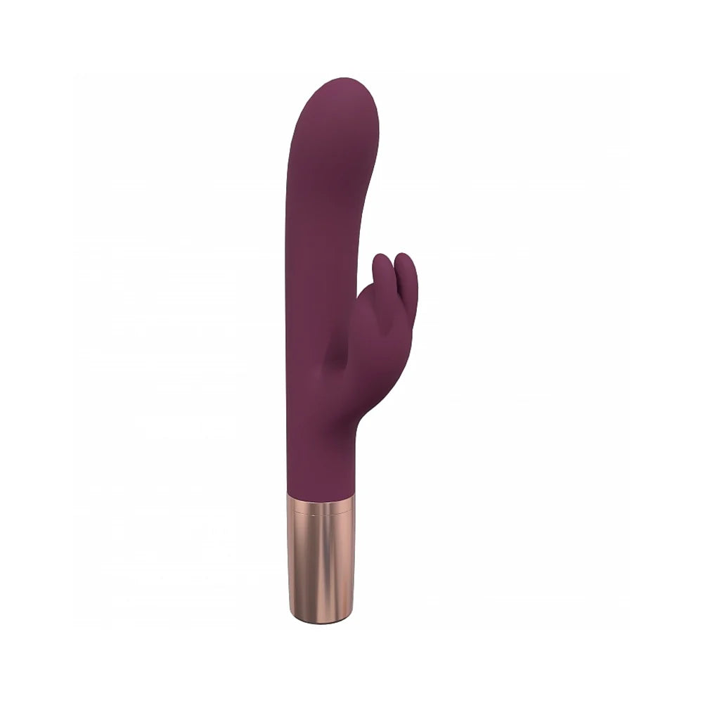 LoveLine® Traveler Rabbit Vibrator with Built-In Lubricant Dispenser Burgundy - Rolik®