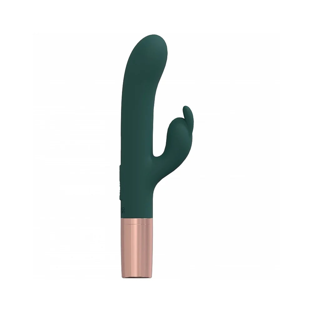 LoveLine® Traveler Rabbit Vibrator with Built-In Lubricant Dispenser Green - Rolik®