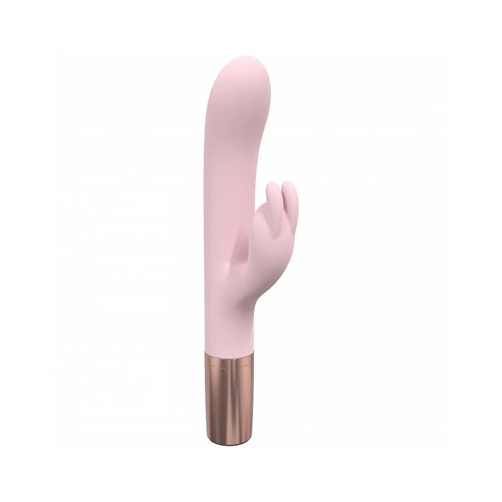 LoveLine® Traveler Rabbit Vibrator with Built-In Lubricant Dispenser Pink - Rolik®