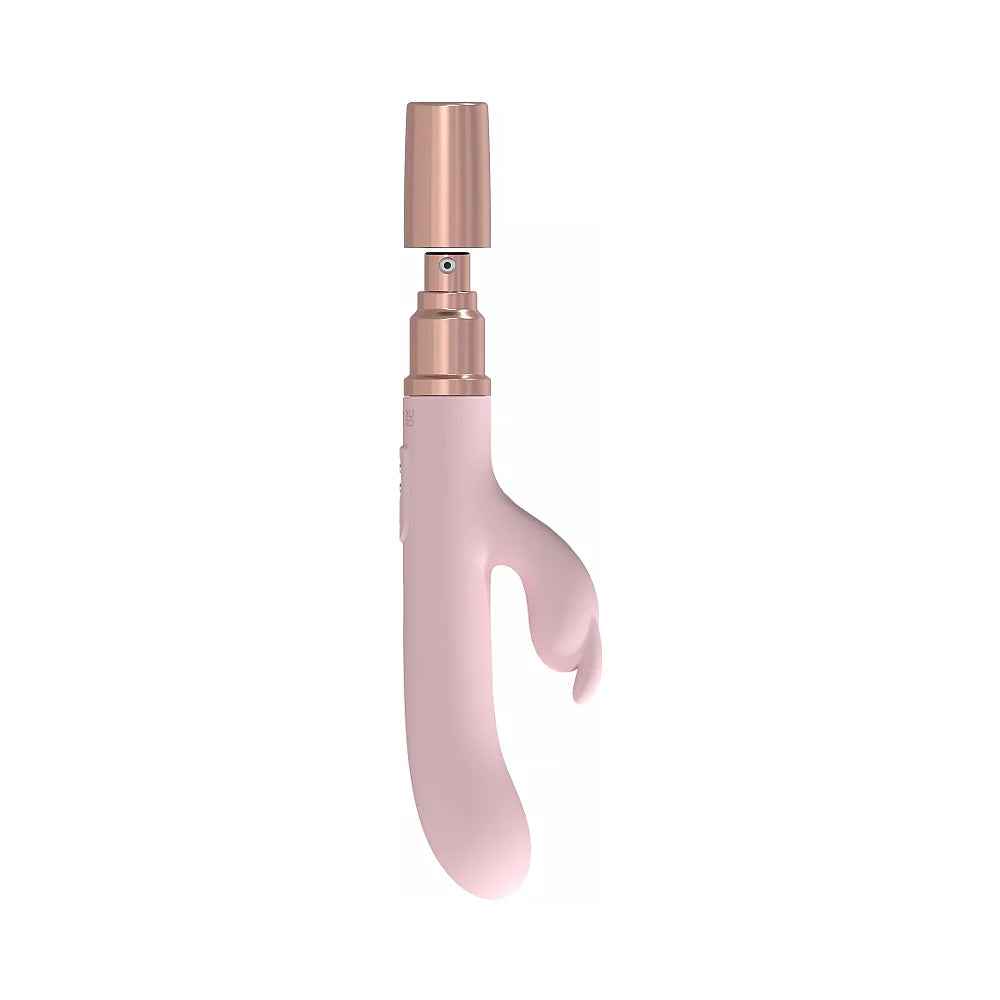 LoveLine® Traveler Rabbit Vibrator with Built-In Lubricant Dispenser Pink - Rolik®