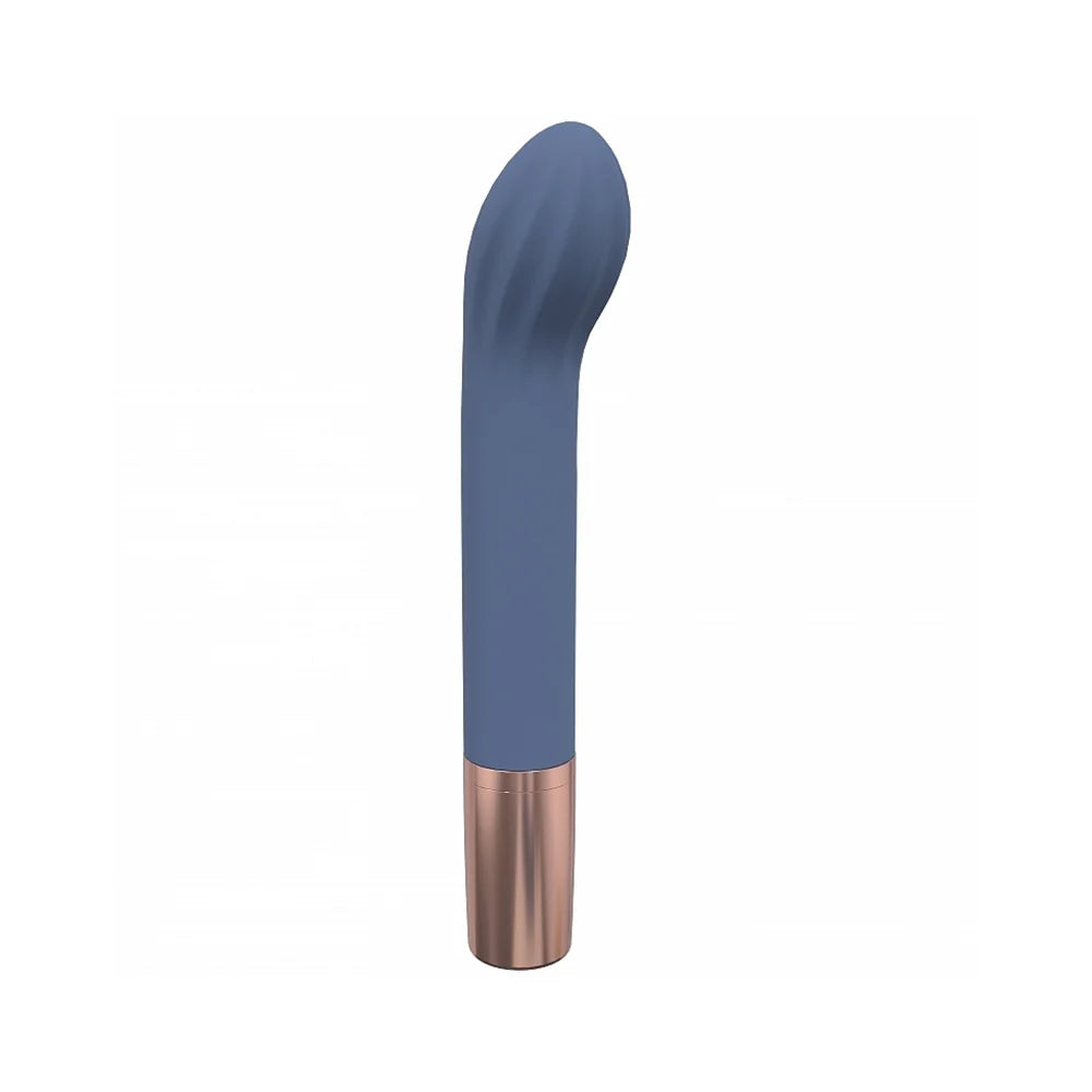 LoveLine® Traveler G-Spot Vibrator with Built-In Lubricant Dispenser Blue - Rolik®