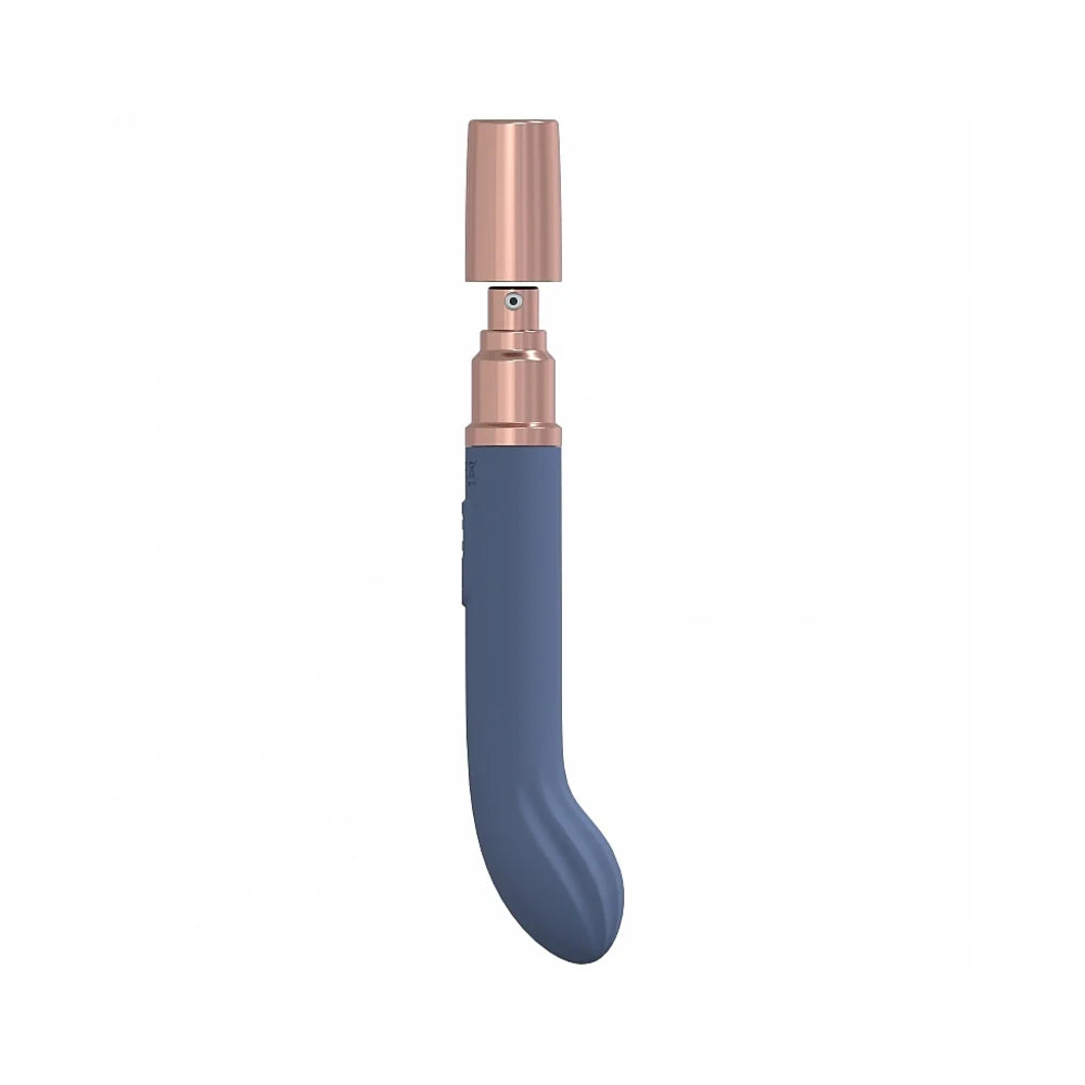 LoveLine® Traveler G-Spot Vibrator with Built-In Lubricant Dispenser Blue - Rolik®