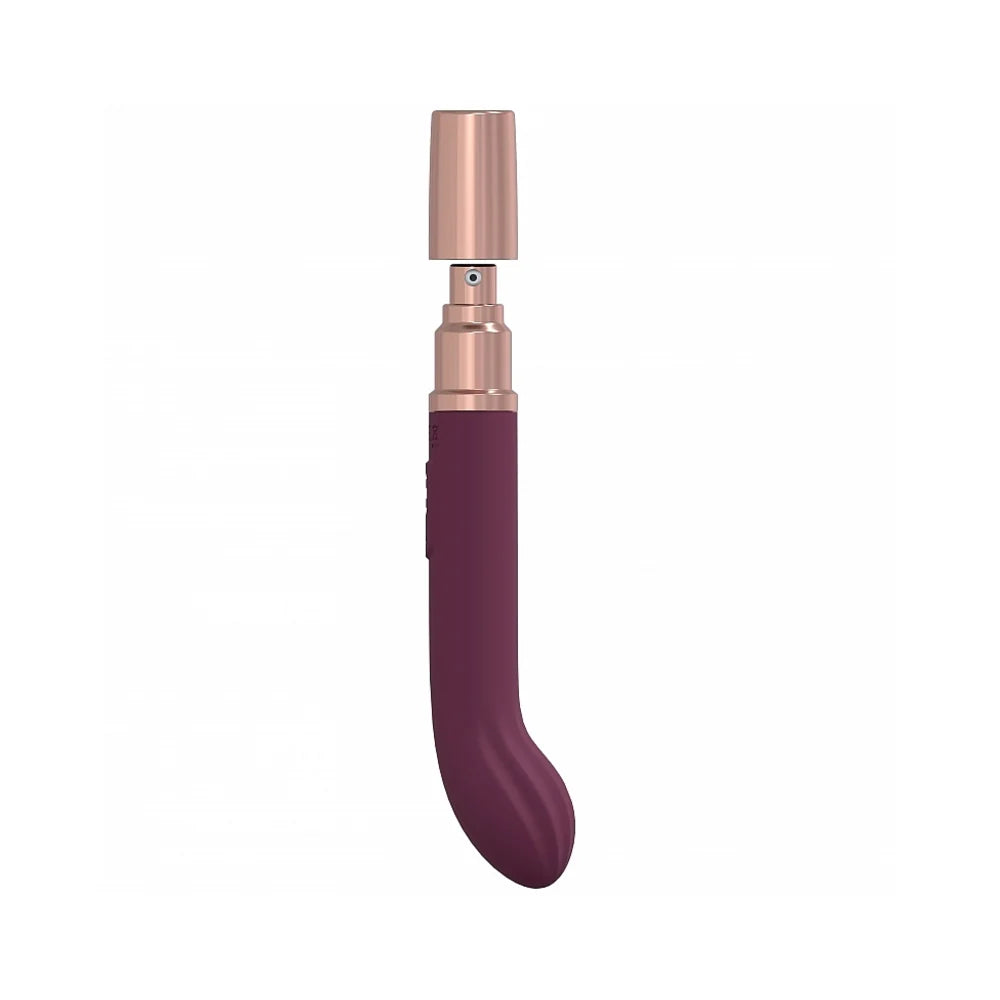 LoveLine® Traveler G-Spot Vibrator with Built-In Lubricant Dispenser Burgundy - Rolik®