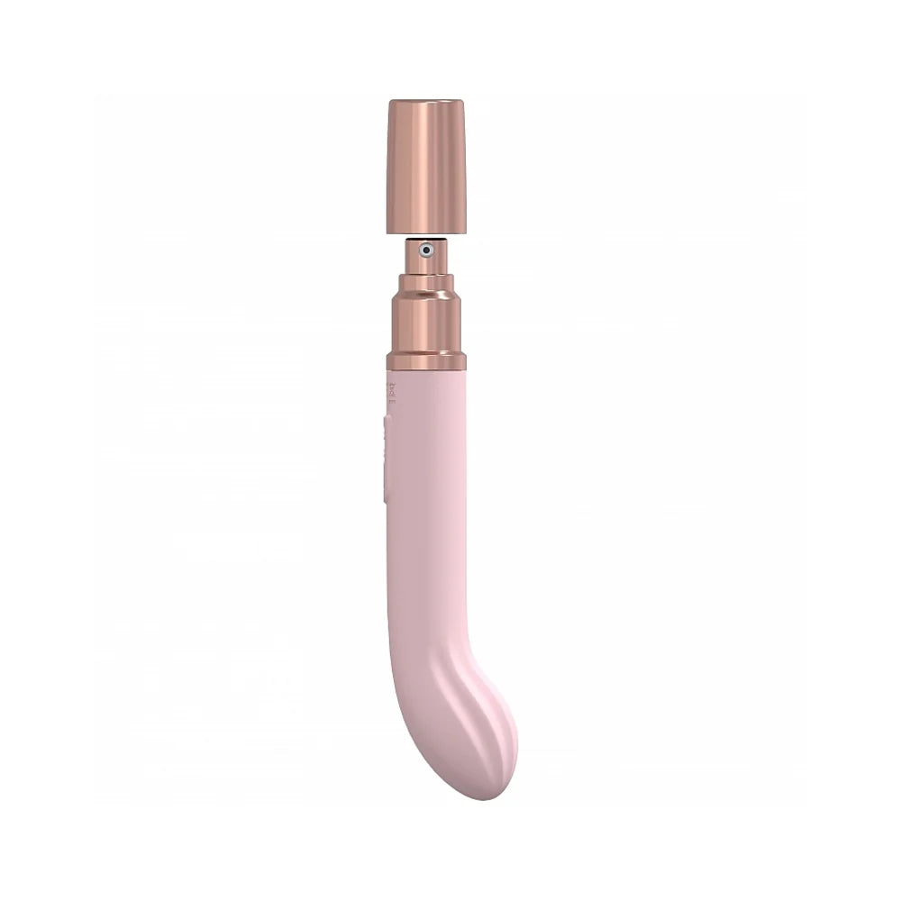 LoveLine® Traveler G-Spot Vibrator with Built-In Lubricant Dispenser Pink - Rolik®