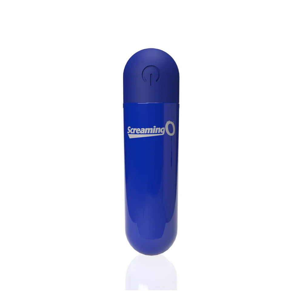 Screaming O® Rechargeable Bullet Vibrator Blue - Rolik®