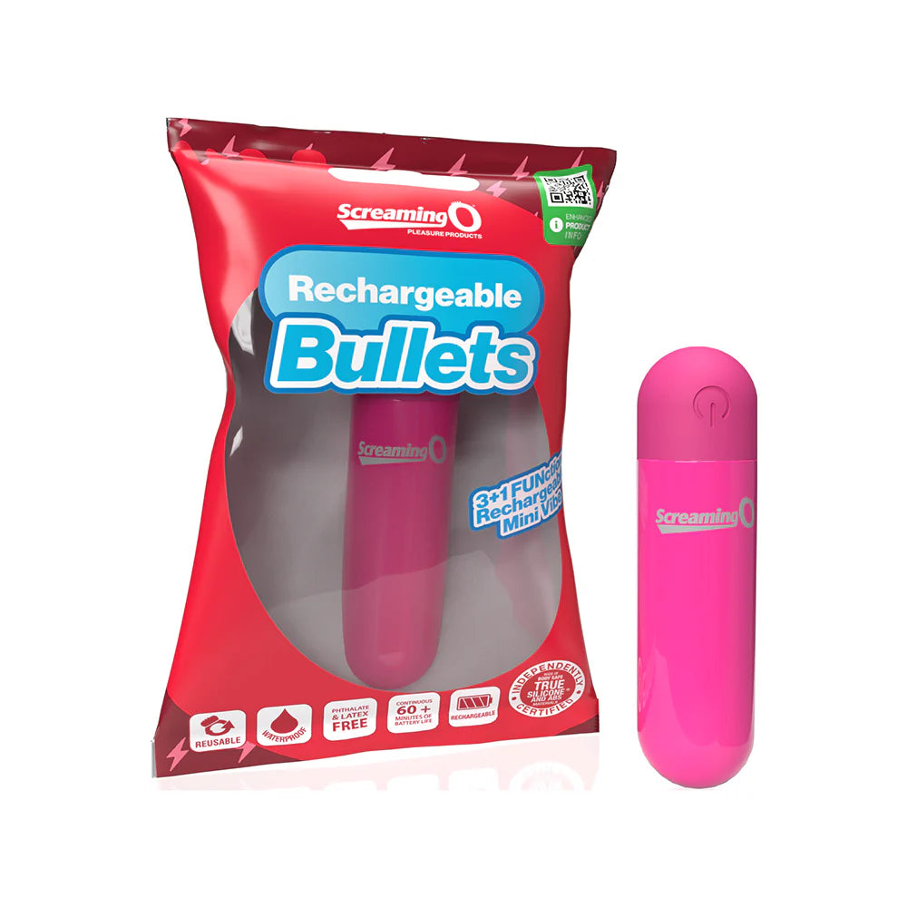 Screaming O® Rechargeable Bullet Vibrator Pink - Rolik®