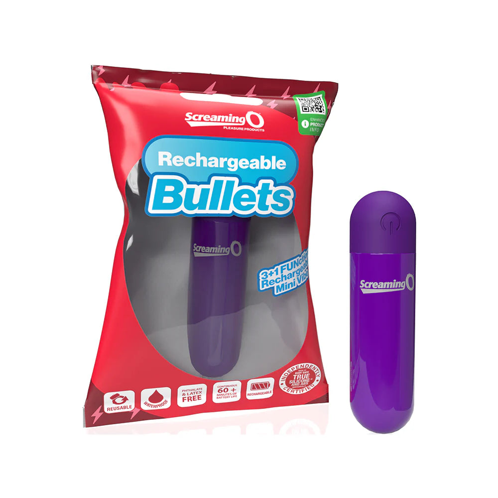Screaming O® Rechargeable Bullet Vibrator Purple - Rolik®