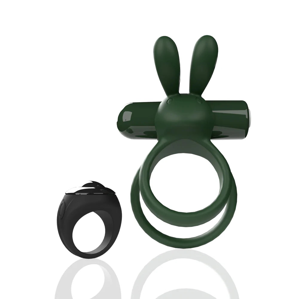 Screaming O® Remote Controlled Ohare® XL Vibrating C-Ring Green - Rolik®