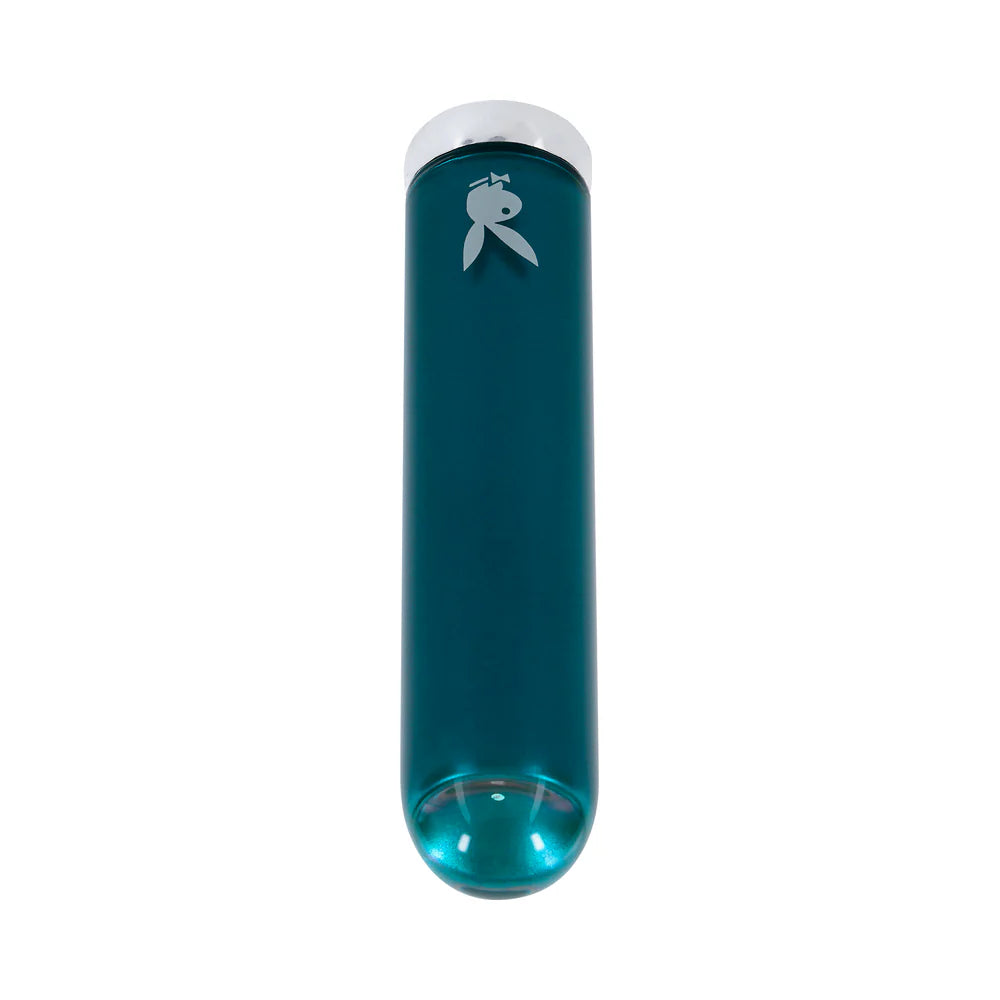 Playboy Pleasure Emerald Glass Vibrator Teal - Rolik®