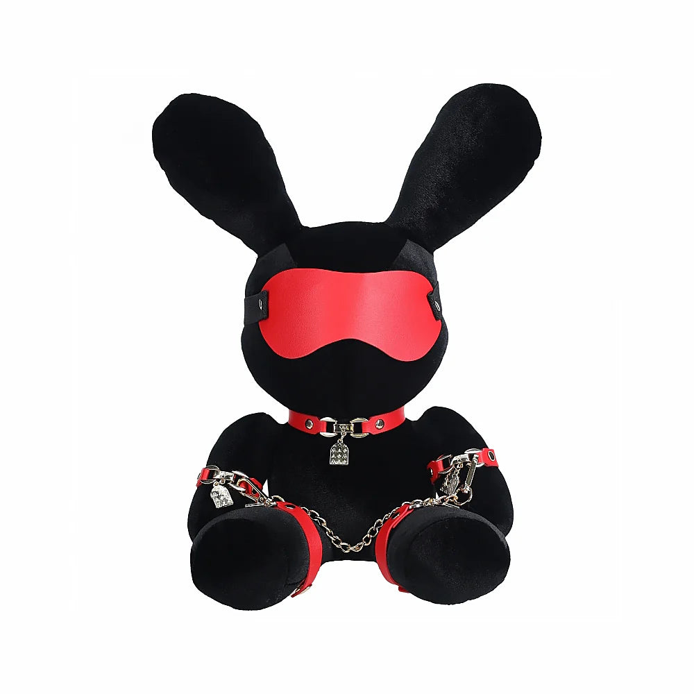 Bondage Velvet Rabbit Stuffed Animal Black - Rolik®