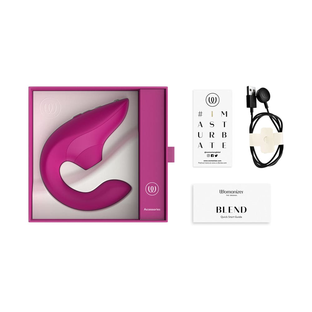 Womanizer Blend Pleasure Air Rabbit Vibrator Pink - Rolik®