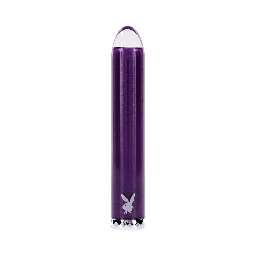 Playboy Pleasure Amethyst Glass Vibrator Purple - Rolik®