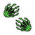 Pastease® Nipple Pasties Neon Green Zombie Hands - Rolik®