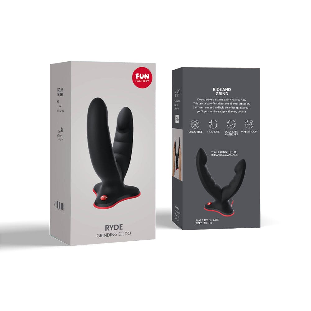 Fun Factory Ryde Dual Stim Grinding Dildo Black - Rolik®