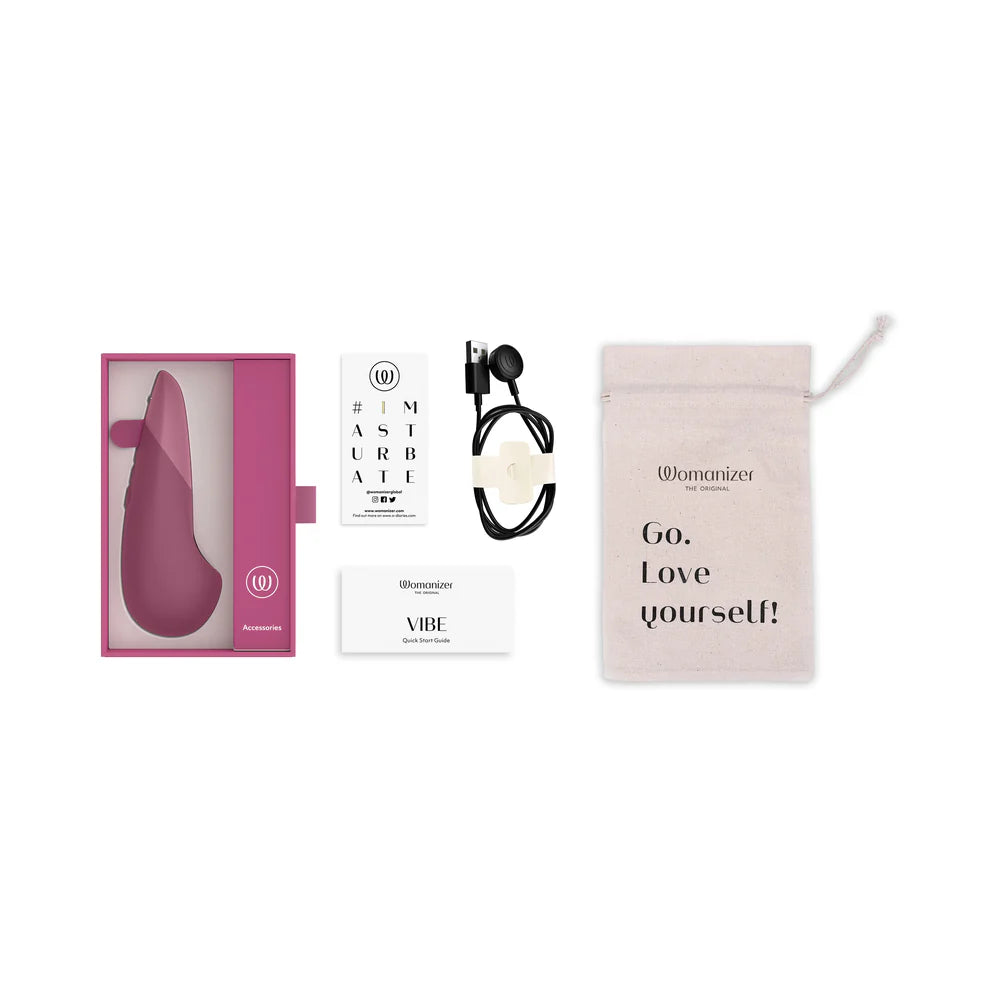 Womanizer Vibe Silent Clitoral Vibrator Dusty Pink - Rolik®