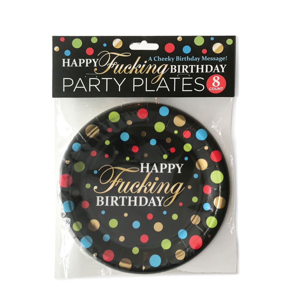 Happy Effing Birthday Paper Party Plates - Set of 8 - Rolik®