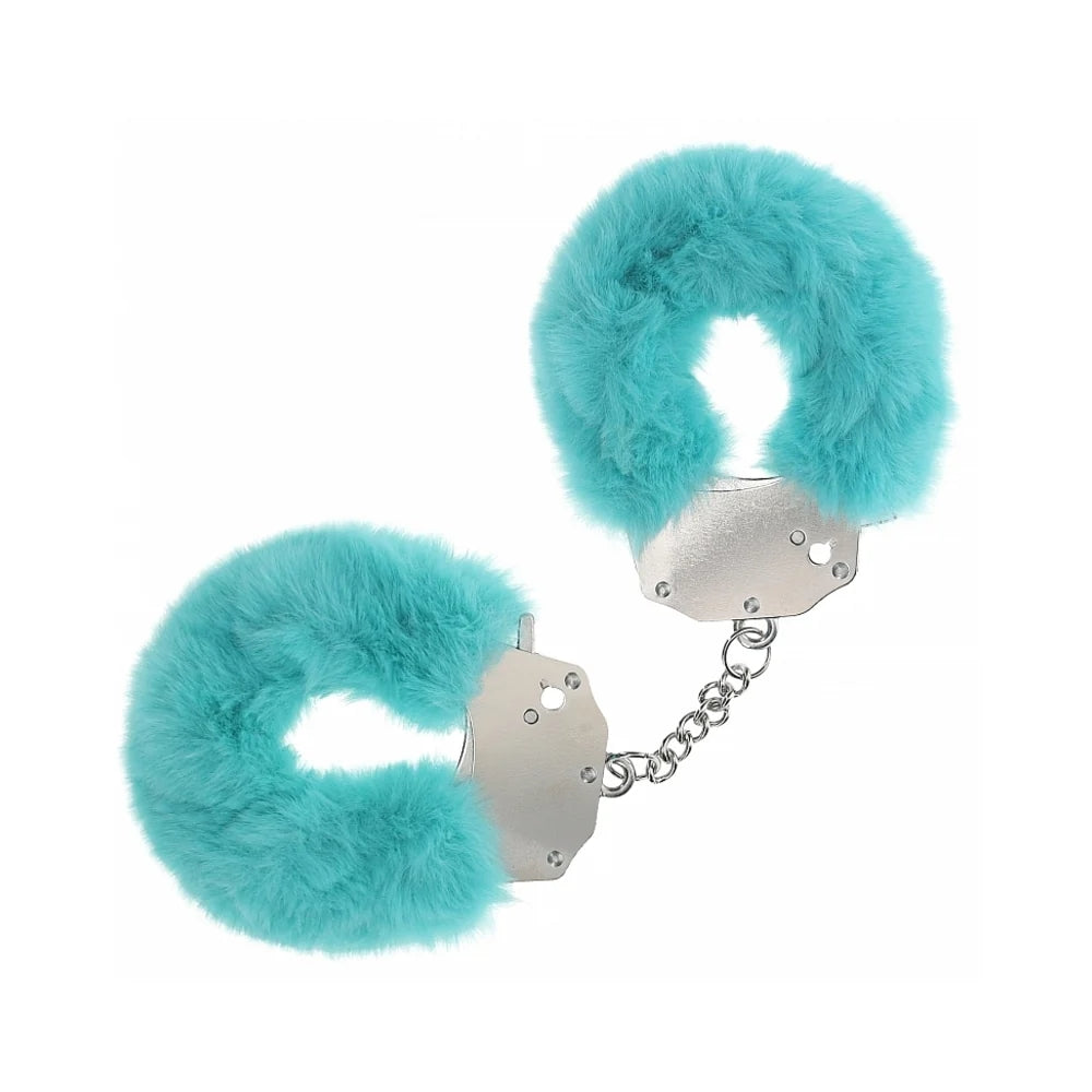 Shots Ouch! Heavy-Duty Fluffy Handcuffs Blue - Rolik®