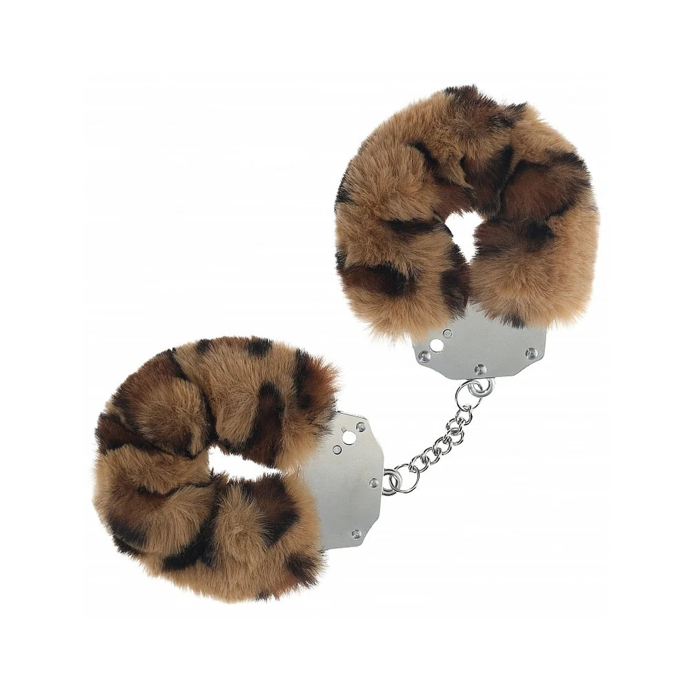 Shots Ouch! Heavy-Duty Fluffy Handcuffs Leopard - Rolik®