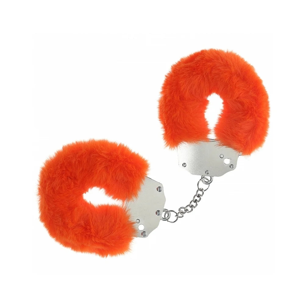 Shots Ouch! Heavy-Duty Fluffy Handcuffs Orange - Rolik®