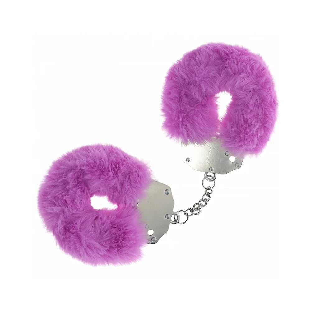 Shots Ouch! Heavy-Duty Fluffy Handcuffs Purple - Rolik®