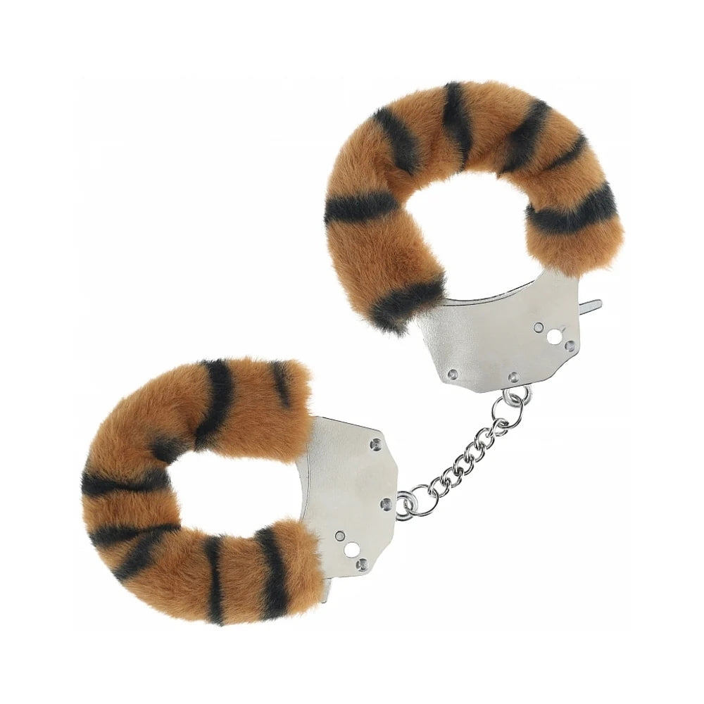 Shots Ouch! Heavy-Duty Fluffy Handcuffs Tiger - Rolik®