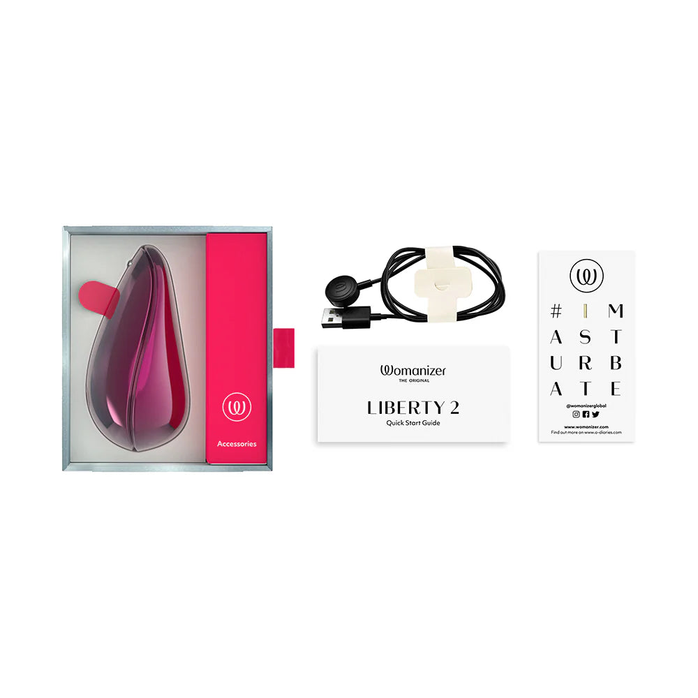 Womanizer Liberty 2 Contact-Free Pleasure Air Clitoral Stimulator Iggy Azalea Hot Pink Special Edition - Rolik®