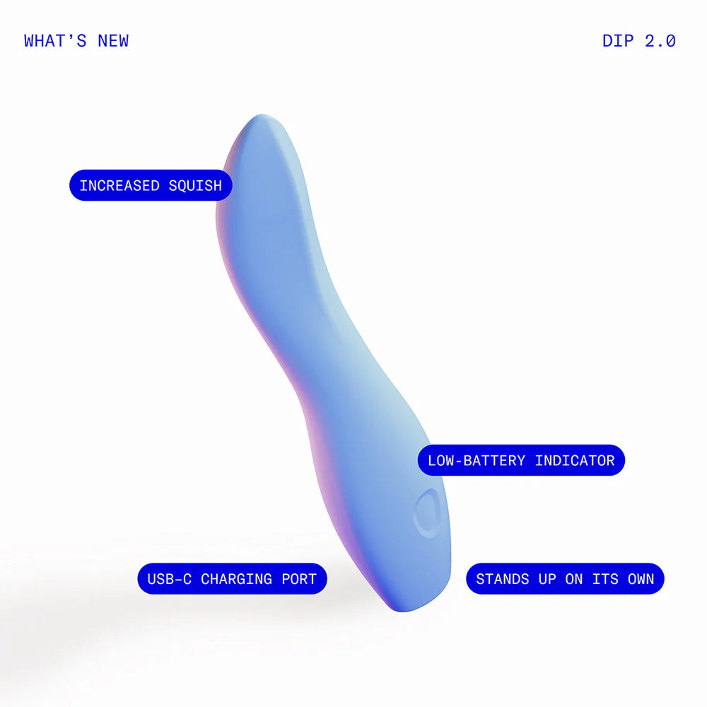 Dame Dip 2.0 Vibrator Periwinkle - Rolik®