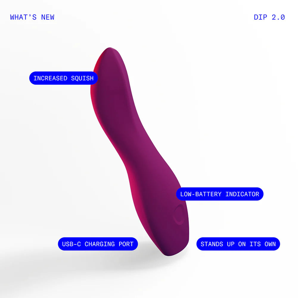 Dame Dip 2.0 Vibrator Plum - Rolik®