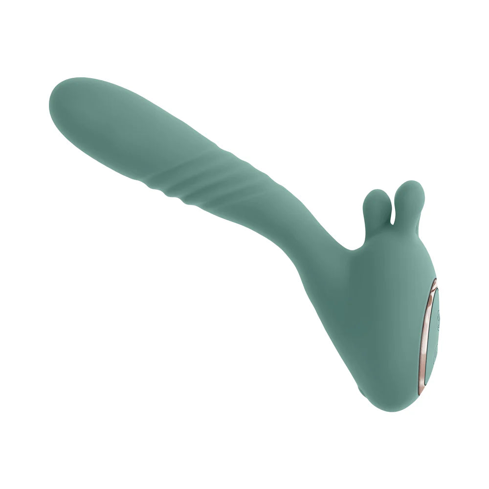 Evolved® Novelties Thrust Into Ecstasy Bendable Thrusting Vibrator - Rolik®