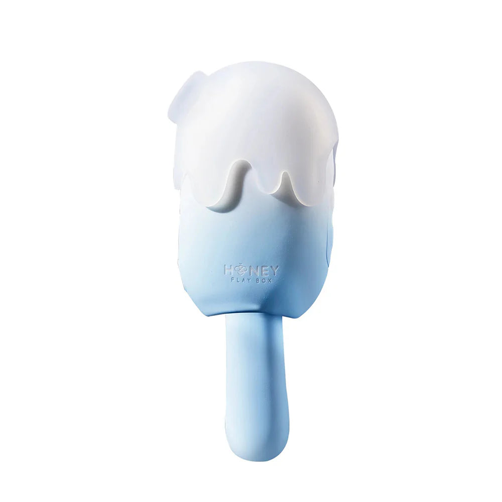 Honey Play Box Bite Me Sucking Tapping & Vibrating Cream Pop Stimulator Blue - Rolik®