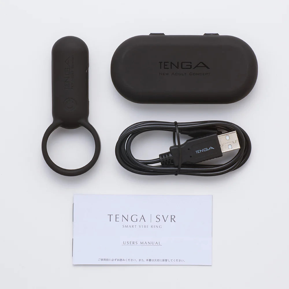 Tenga® SVR Smart Vibrating C-Ring Black - Rolik®