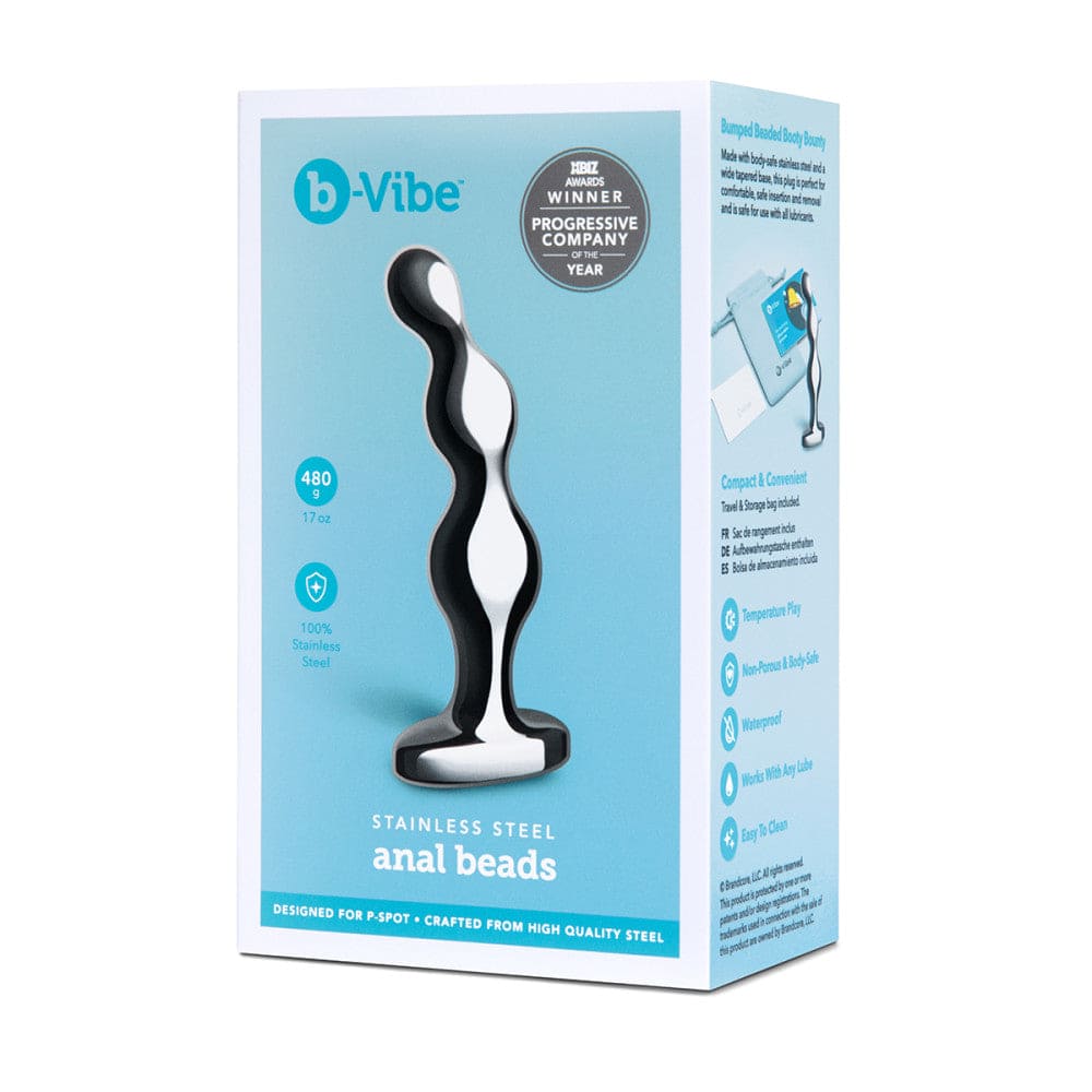 B-Vibe™ Stainless Steel Anal Beads - Rolik®