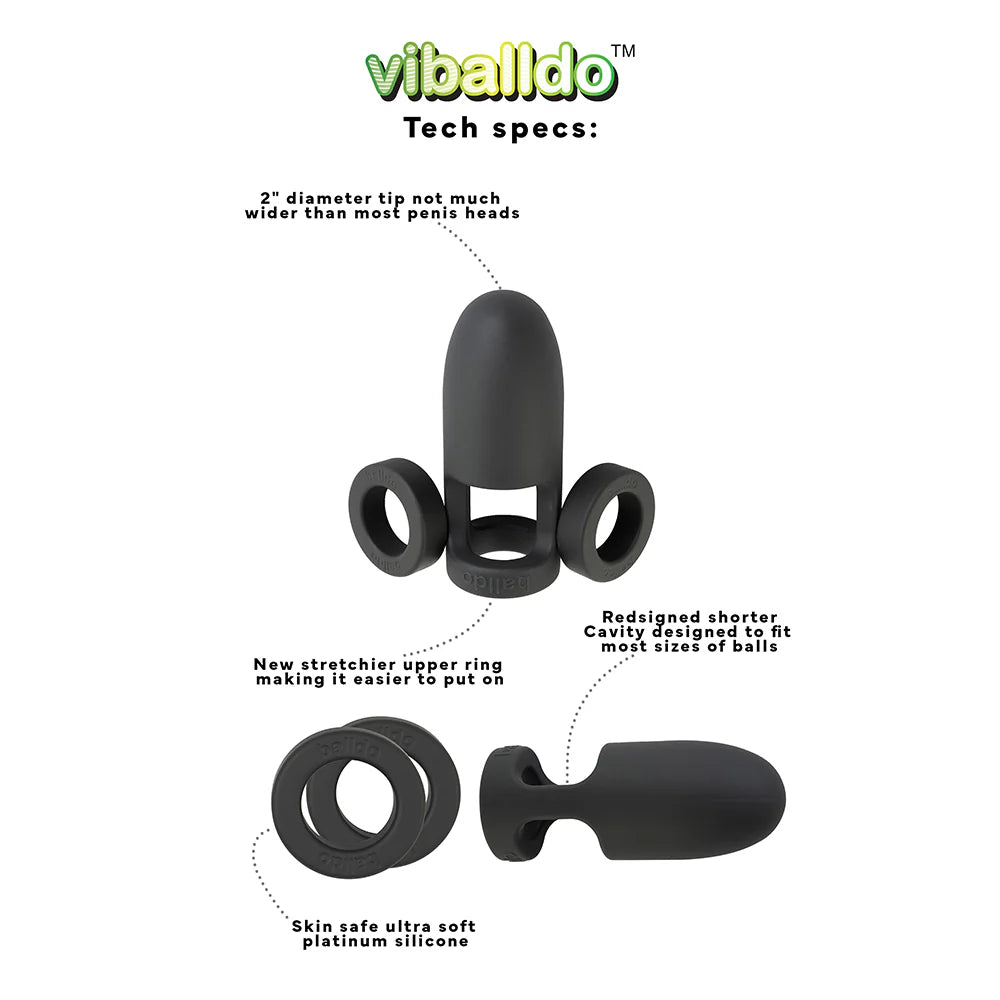Viballdo™ - The Vibrating Balldo™ Dildo - Rolik®