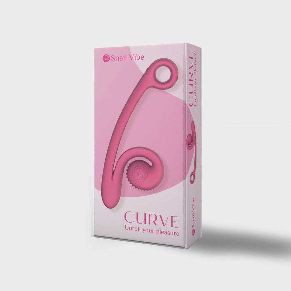Snail Vibe® Curve Dual Stimulation Vibrator Pink - Rolik®