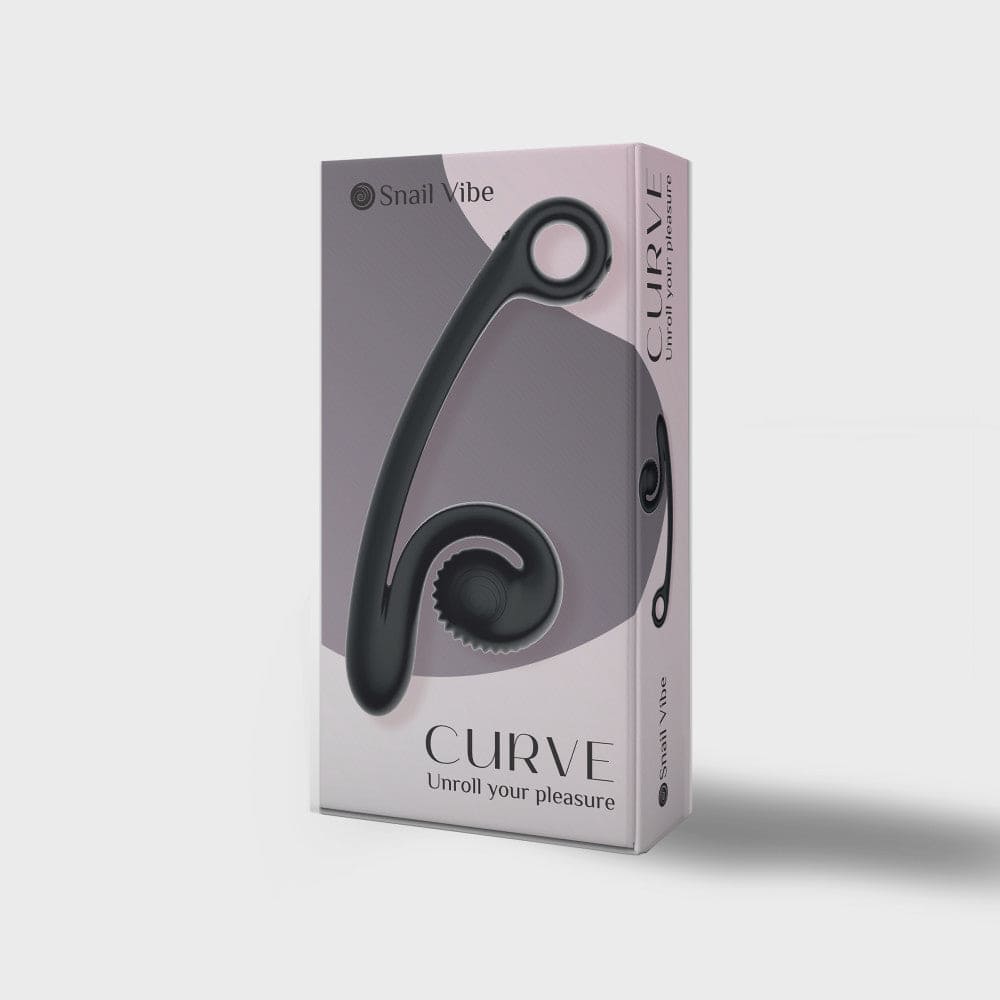 Snail Vibe® Curve Dual Stimulation Vibrator Black - Rolik®