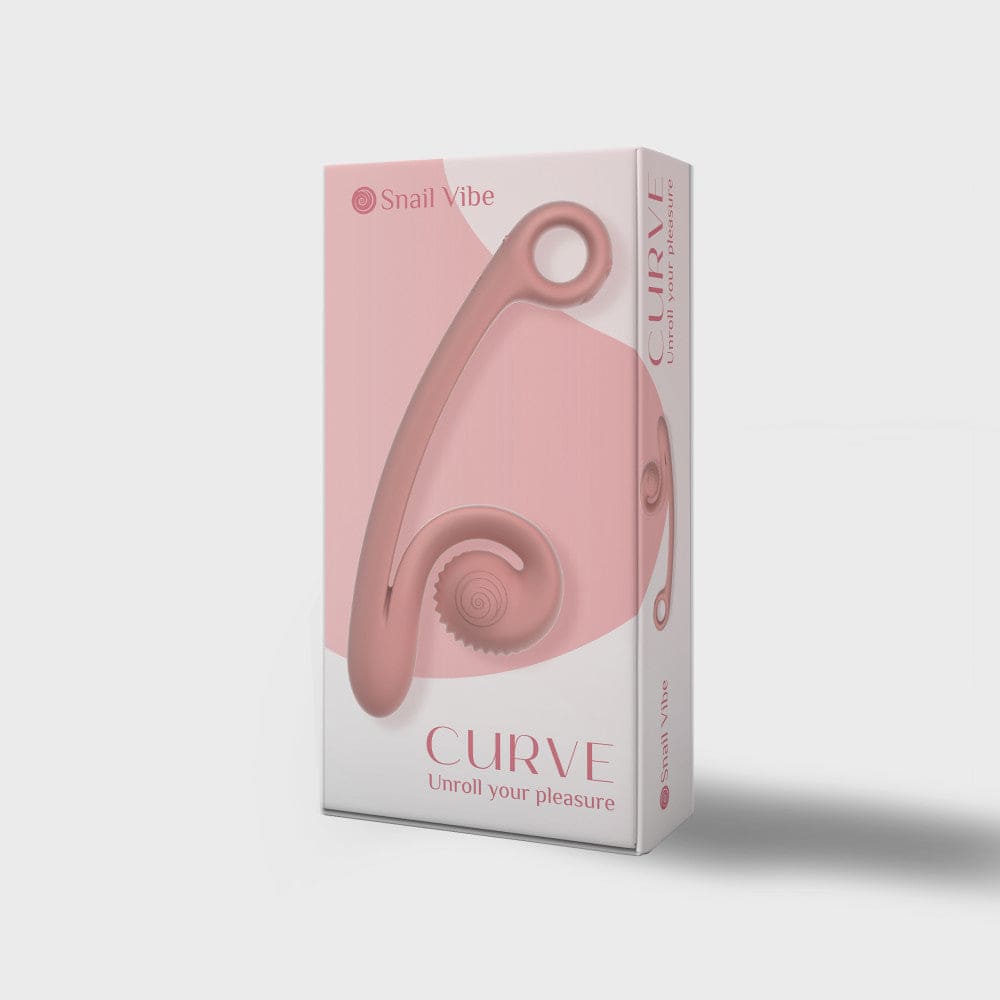 Snail Vibe® Curve Dual Stimulation Vibrator Peach - Rolik®
