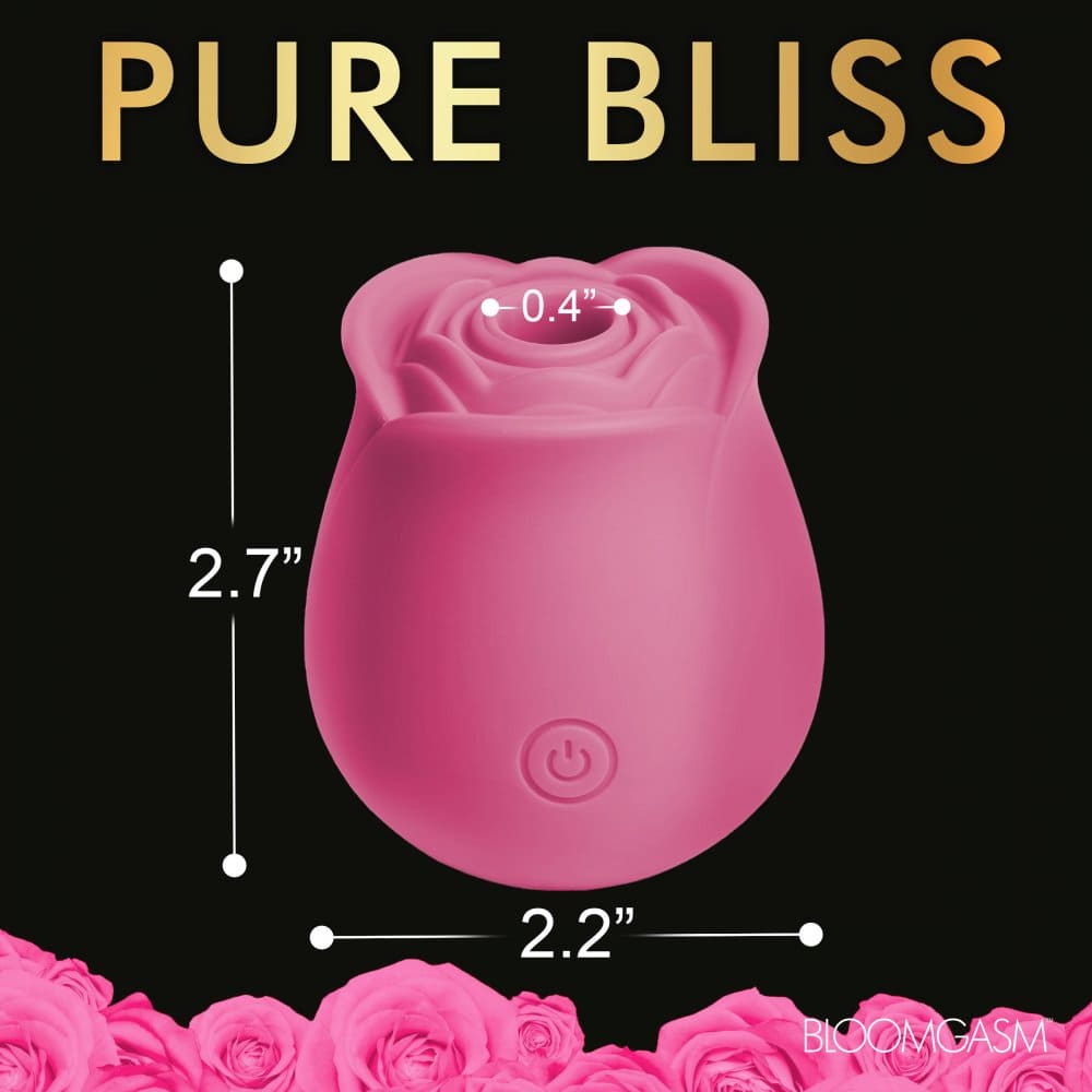 Bloomgasm™ The Perfect Rose Clitoral Stimulator Pink - Rolik®