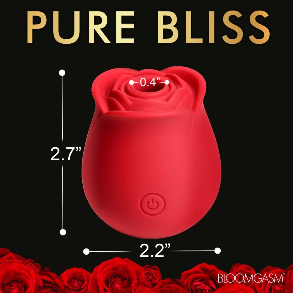 Bloomgasm™ The Perfect Rose Clitoral Stimulator Red - Rolik®