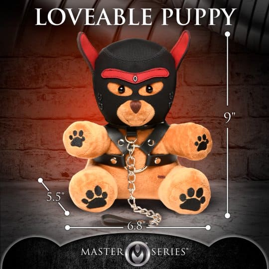 XR Brands® Master Series® Pup Bear with Removable Muzzle and Hood - Rolik®