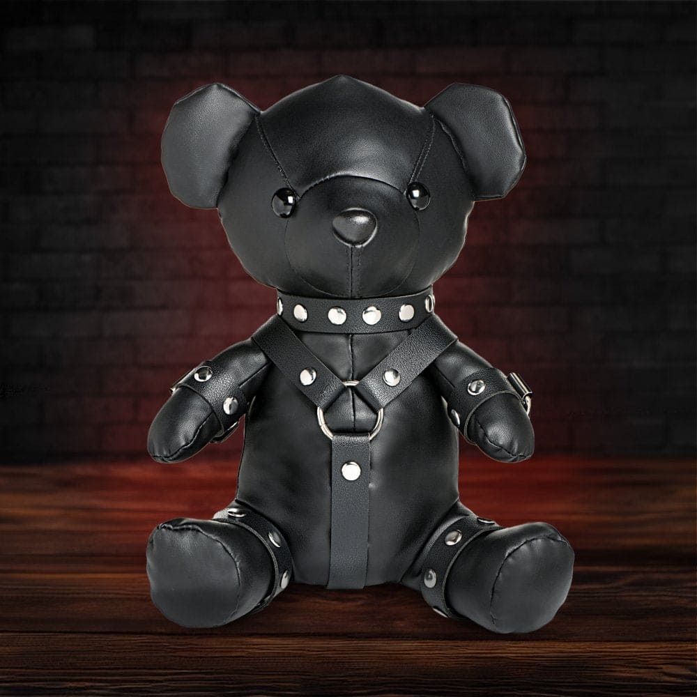 XR Brands® Master Series® Gimp Teddy Bear Black - Rolik®