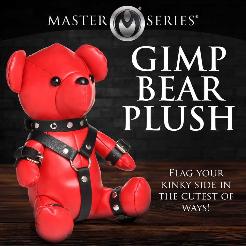 XR Brands® Master Series® Gimp Teddy Bear Red - Rolik®