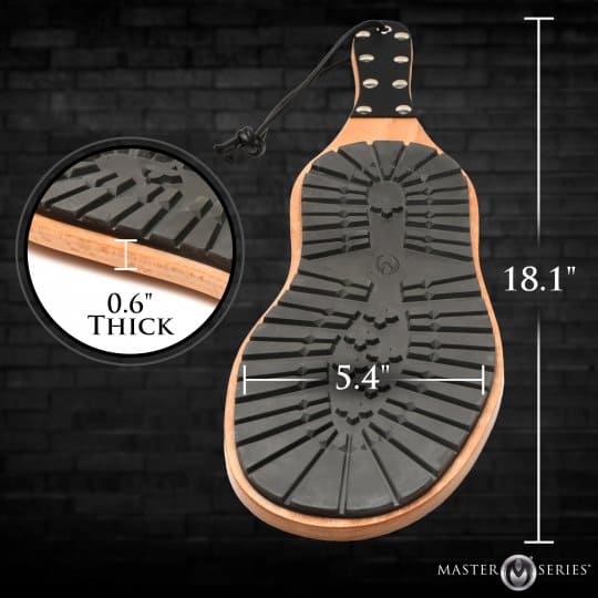 XR Brands® Master Series® Tread Boot Paddle - Rolik®