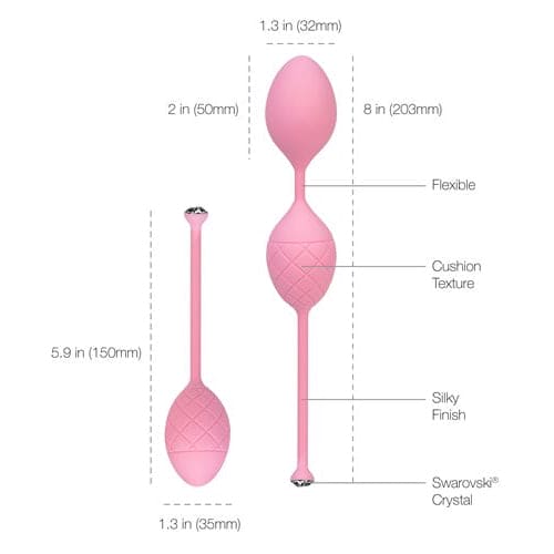 BMS Pillow Talk® Pleasure Balls Pink - Rolik®